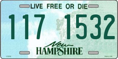 NH license plate 1171532