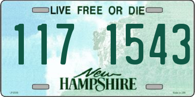 NH license plate 1171543