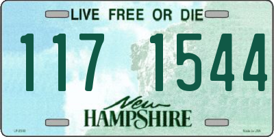 NH license plate 1171544