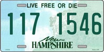 NH license plate 1171546