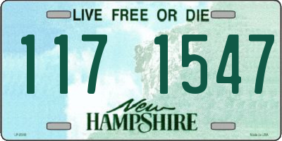 NH license plate 1171547