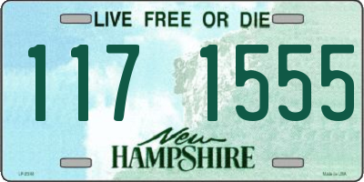 NH license plate 1171555