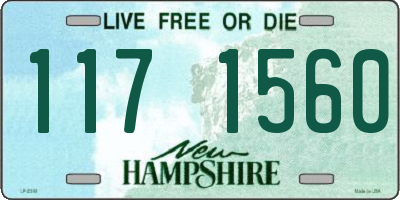 NH license plate 1171560