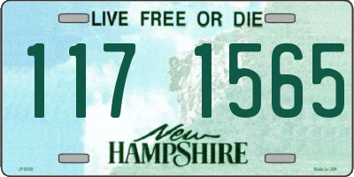 NH license plate 1171565