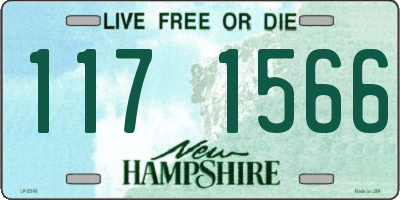NH license plate 1171566