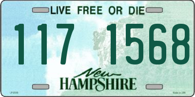 NH license plate 1171568
