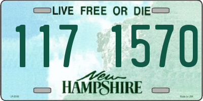 NH license plate 1171570