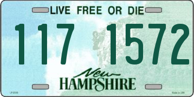 NH license plate 1171572