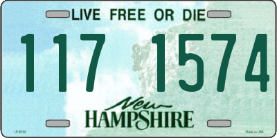 NH license plate 1171574
