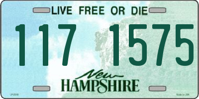 NH license plate 1171575