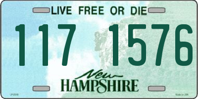 NH license plate 1171576