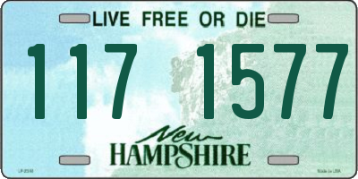 NH license plate 1171577