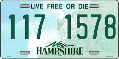 NH license plate 1171578