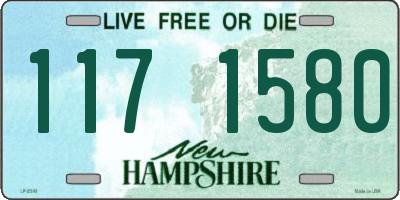NH license plate 1171580
