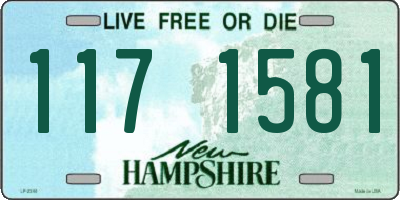 NH license plate 1171581