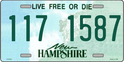 NH license plate 1171587