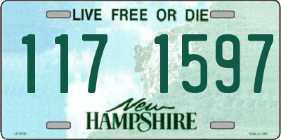 NH license plate 1171597