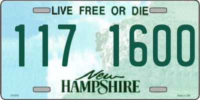 NH license plate 1171600