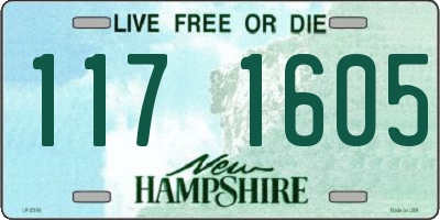 NH license plate 1171605