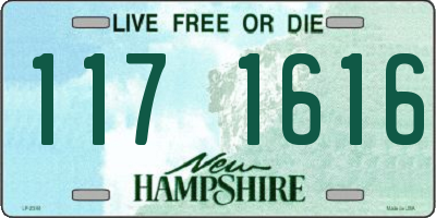 NH license plate 1171616