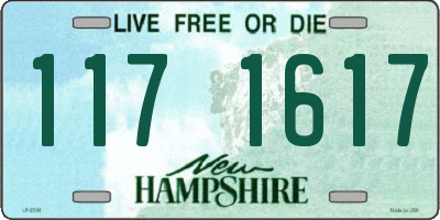 NH license plate 1171617