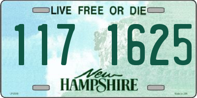 NH license plate 1171625
