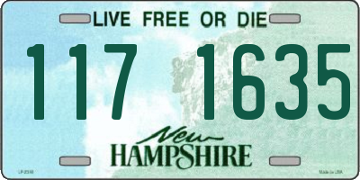 NH license plate 1171635