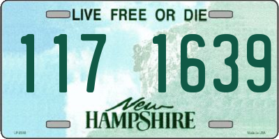 NH license plate 1171639