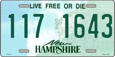 NH license plate 1171643
