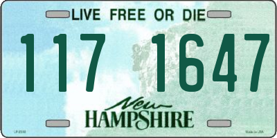 NH license plate 1171647