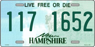 NH license plate 1171652