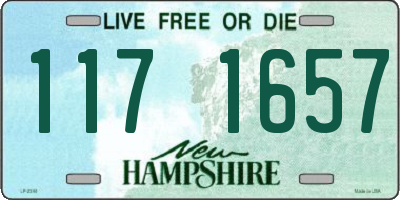 NH license plate 1171657