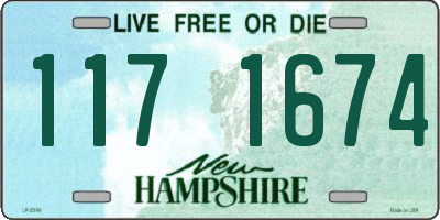 NH license plate 1171674