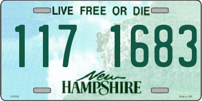 NH license plate 1171683