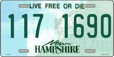NH license plate 1171690