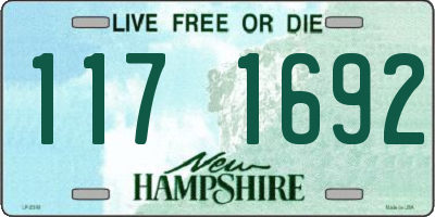NH license plate 1171692