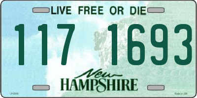 NH license plate 1171693