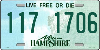 NH license plate 1171706