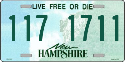 NH license plate 1171711
