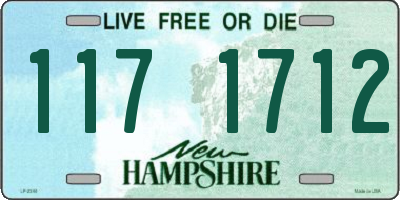 NH license plate 1171712