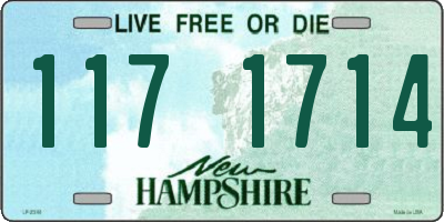 NH license plate 1171714