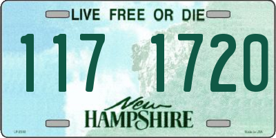 NH license plate 1171720