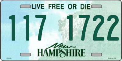 NH license plate 1171722