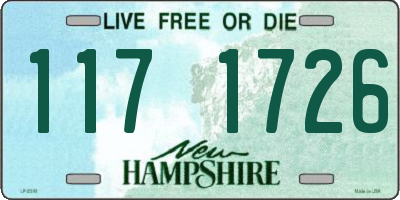 NH license plate 1171726