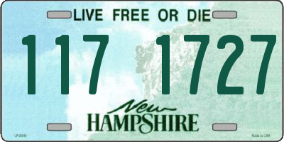 NH license plate 1171727