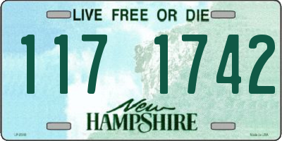 NH license plate 1171742