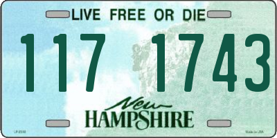 NH license plate 1171743