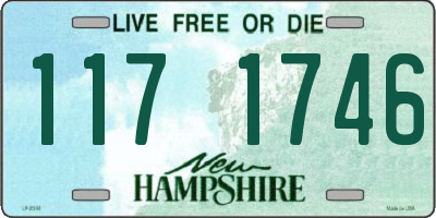 NH license plate 1171746