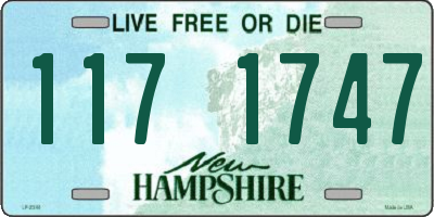 NH license plate 1171747