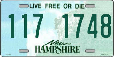 NH license plate 1171748